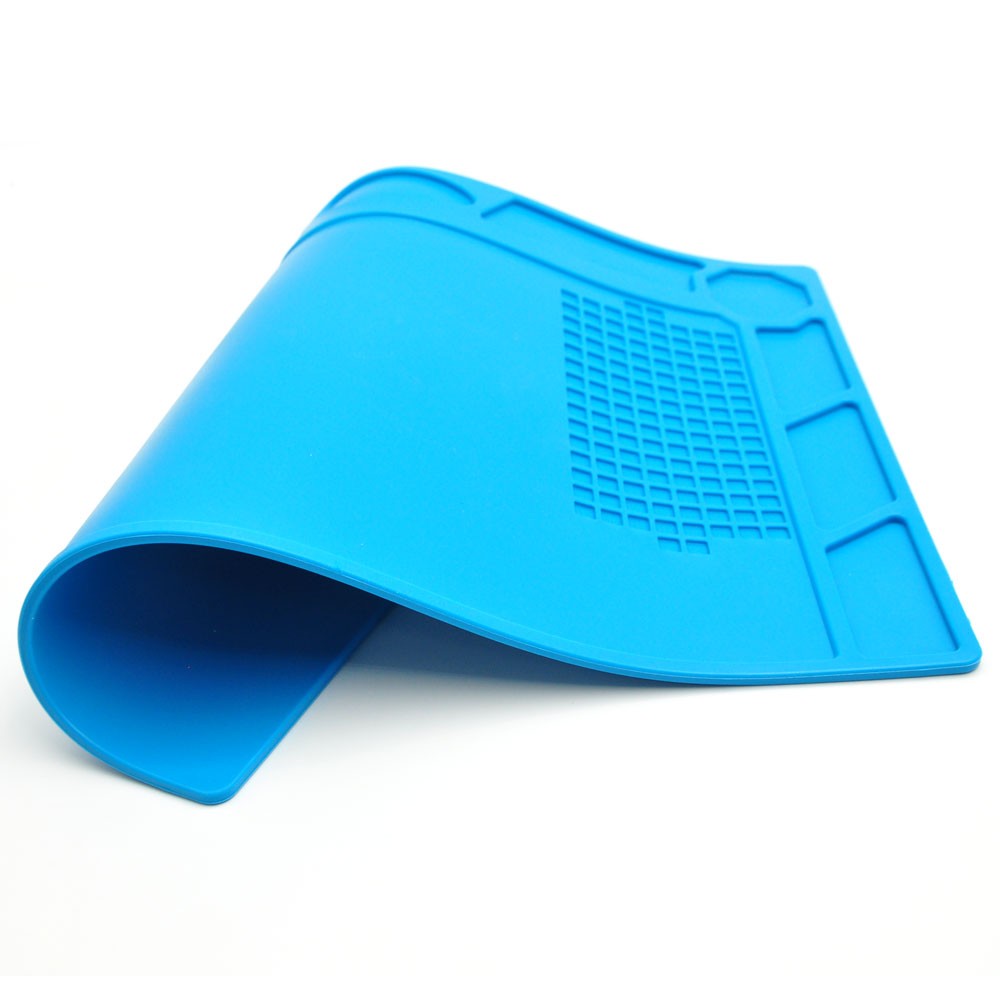 High quality blue silicone watch repair pad soft non-slip repair mat 32*24cm watchmaking pad tools