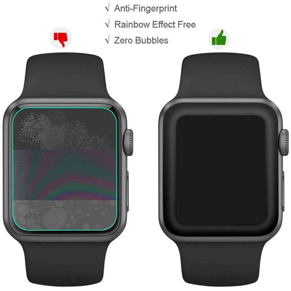 iwatch tempered glass screen protector full protection film for apple watch 5 4 3 2 1 44mm 40mm 42mm 38mm