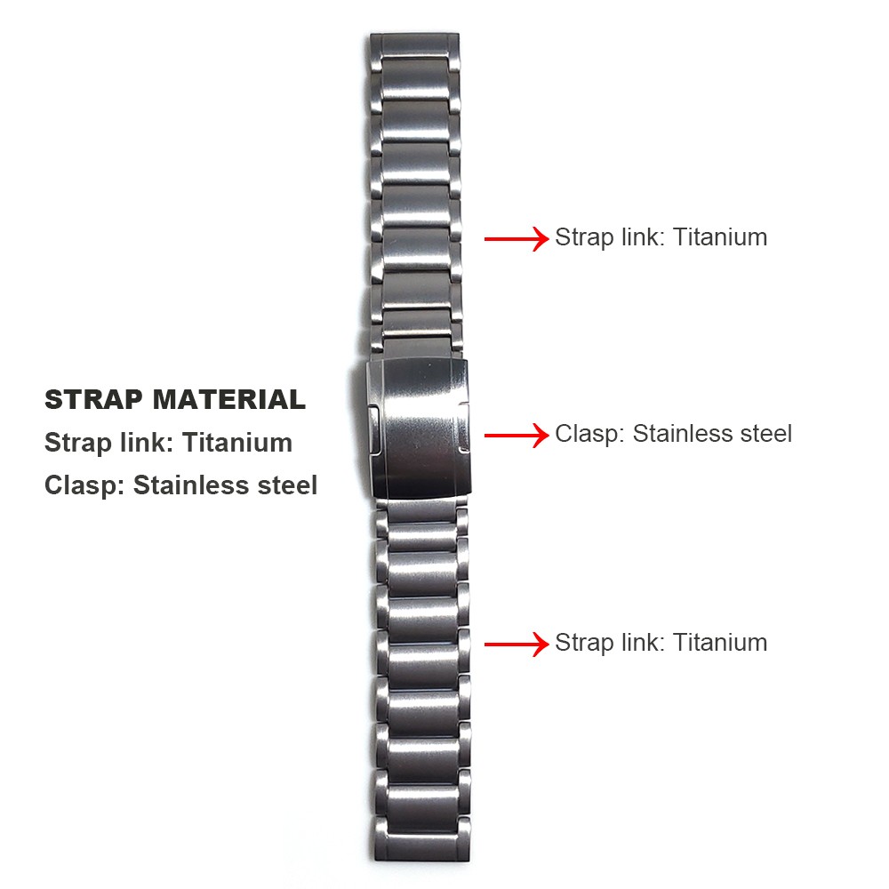 Titanium Metal Steel Clasp Strap For Samsung Galaxy Watch 3 45mm Band GalaxyWatch 46mm/Gear S3 Watchband Bracelet Wristband