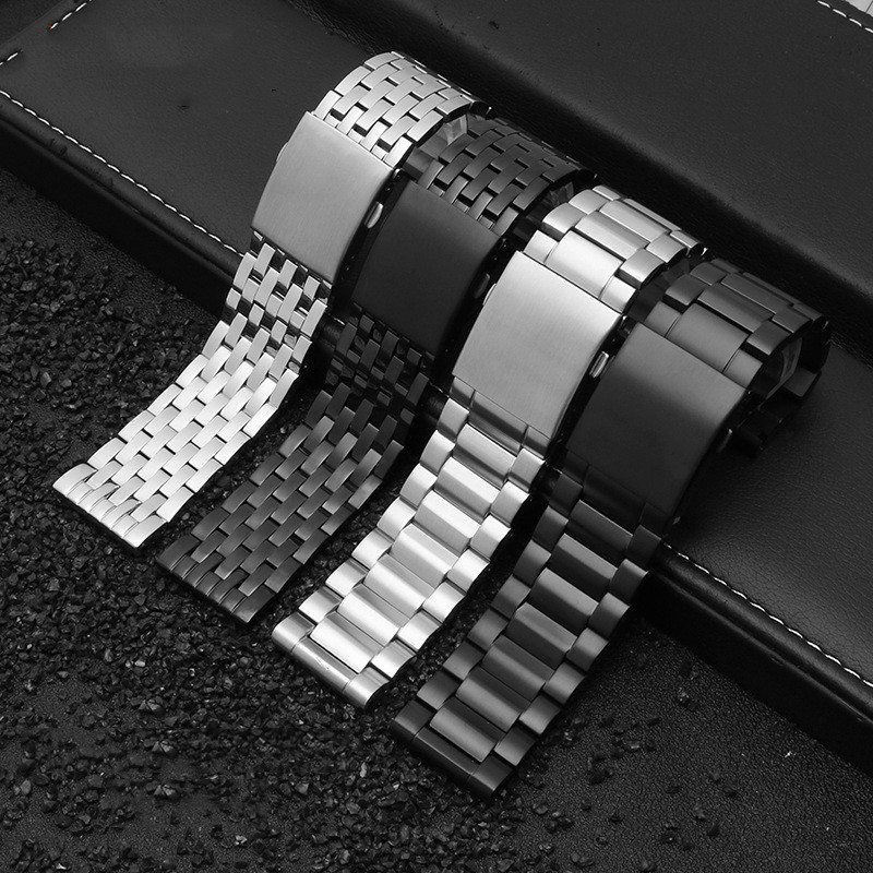 New arrivals high quality 316 stainless steel strap for DZ wacth strap fit big dial watch men watchband 24mm 26mm 28mm 30mm