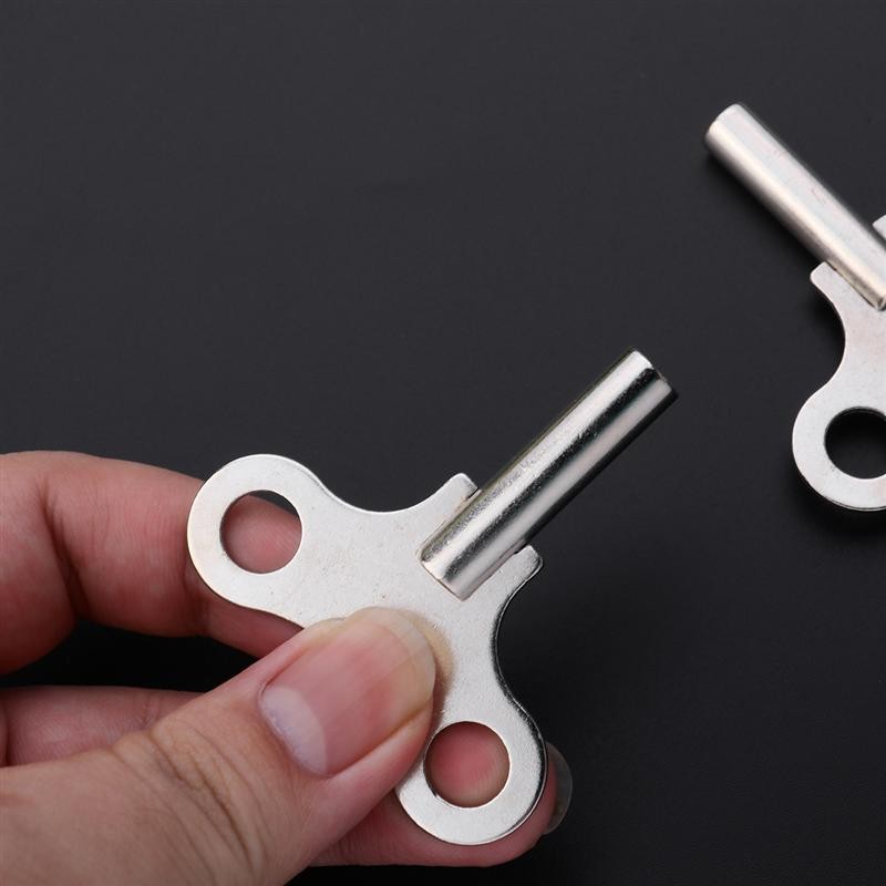 2pcs High Quality Steel Clock Metal Clock Wrench Strong Key Clock Winding Tools Chain Repair Tool for Home Shop Clock