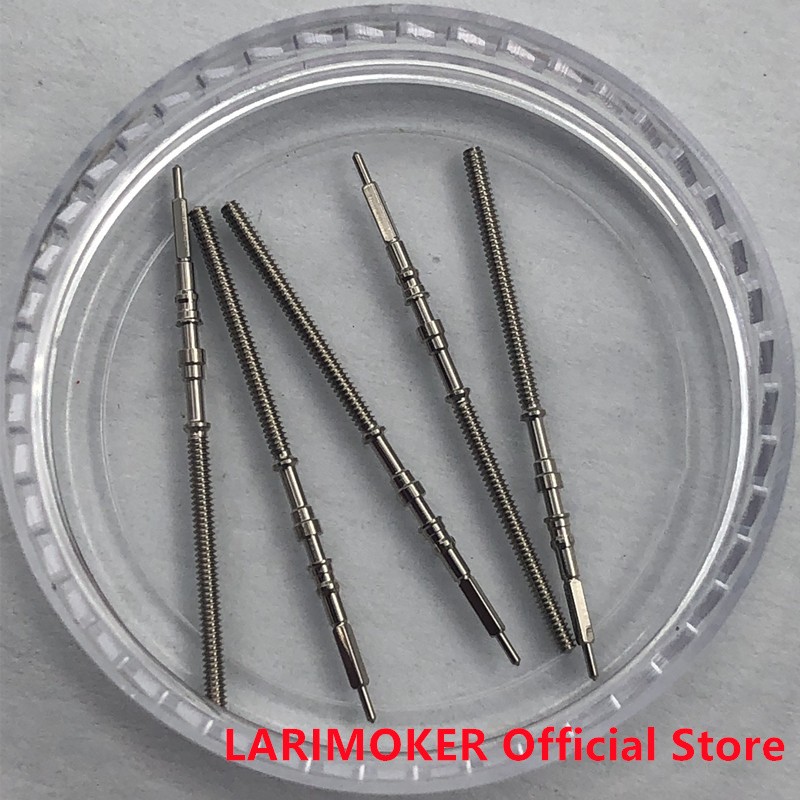 LARIMOKER Suitable NH Series Watch Movement Steel Stem Rod Crown Gear Watches Parts NH35 NH36 NH38 NH39