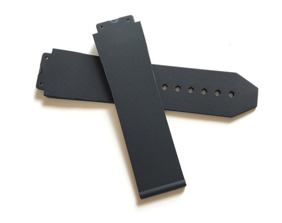 New Black Silicone Rubber Watch Band 25*17mm for Hublot Strap for Big Bang Authentic Watchband Logo Stainless Buckle Tool Free