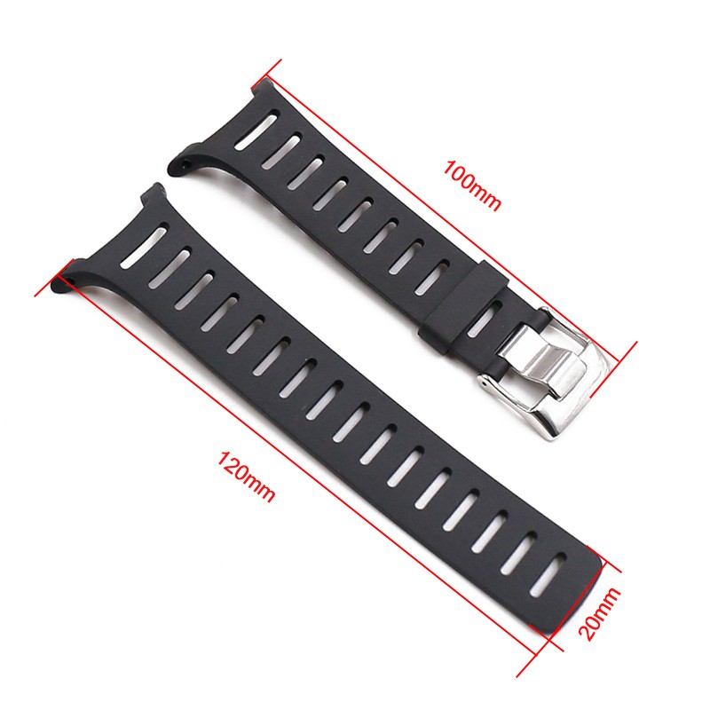 SUUNTO T Series T1 T1C T3 T3C T3D T4C T4D Watch Accessories Soft Rubber Silicone Strap For Men Women Watches