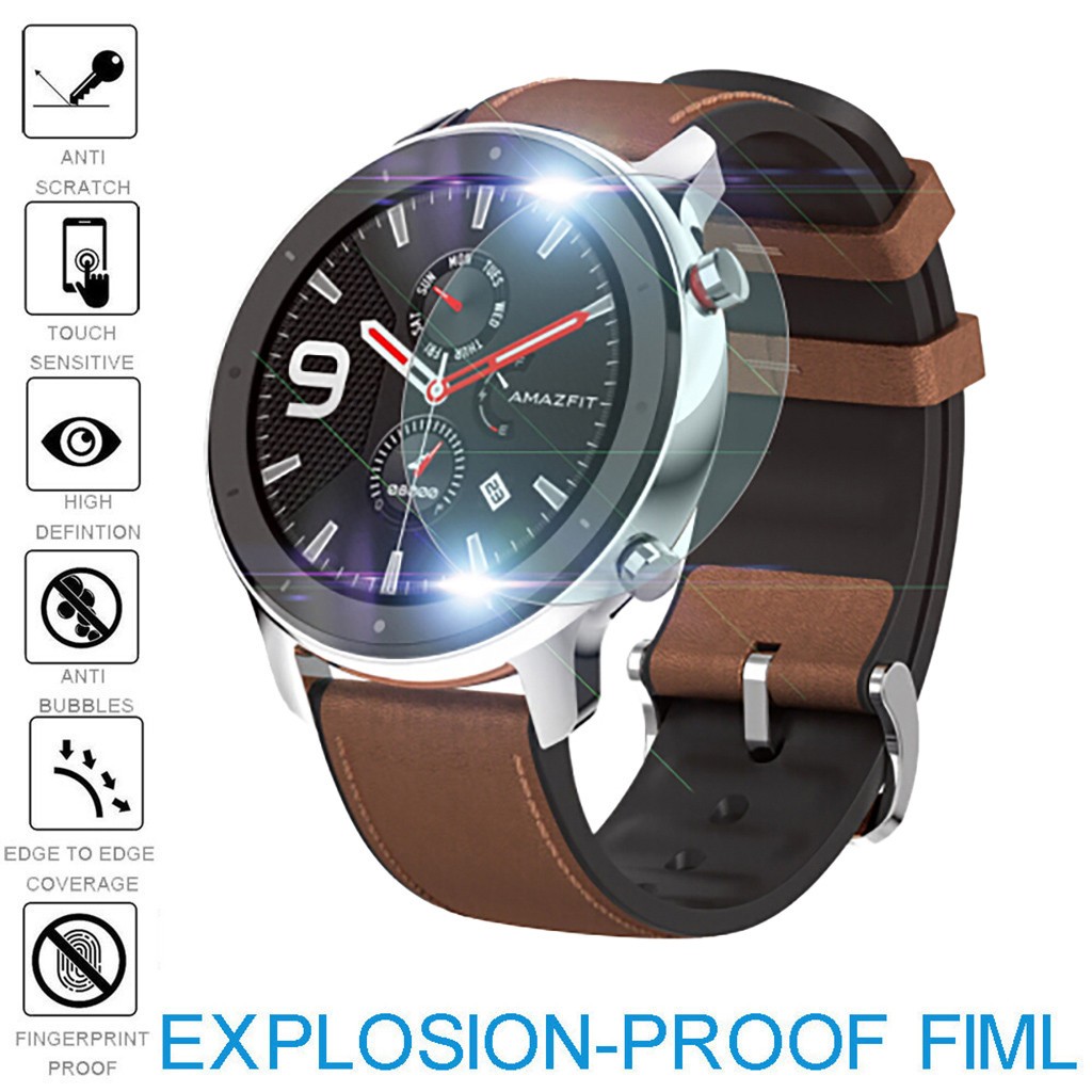 3/5 Pack Watch Screen Protectors Explosion-proof TPU Screen Protector Protective Film for AMAZFIT GTR Smart Watch 47mm Smartwatch 42mm