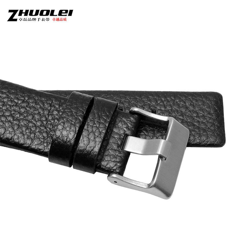 30mm 28mm Black New High Quality Watch Band Men's Strap For DZ1089 DZ1123 DZ1132 Replacement Convex Mouth Strap 30*22mm Black