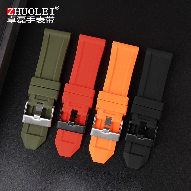 High quality silicone rubber watch band suitable for diesel dz4318/4323/4283/7315/4427 men waterproof soft big strap 24mm26mm