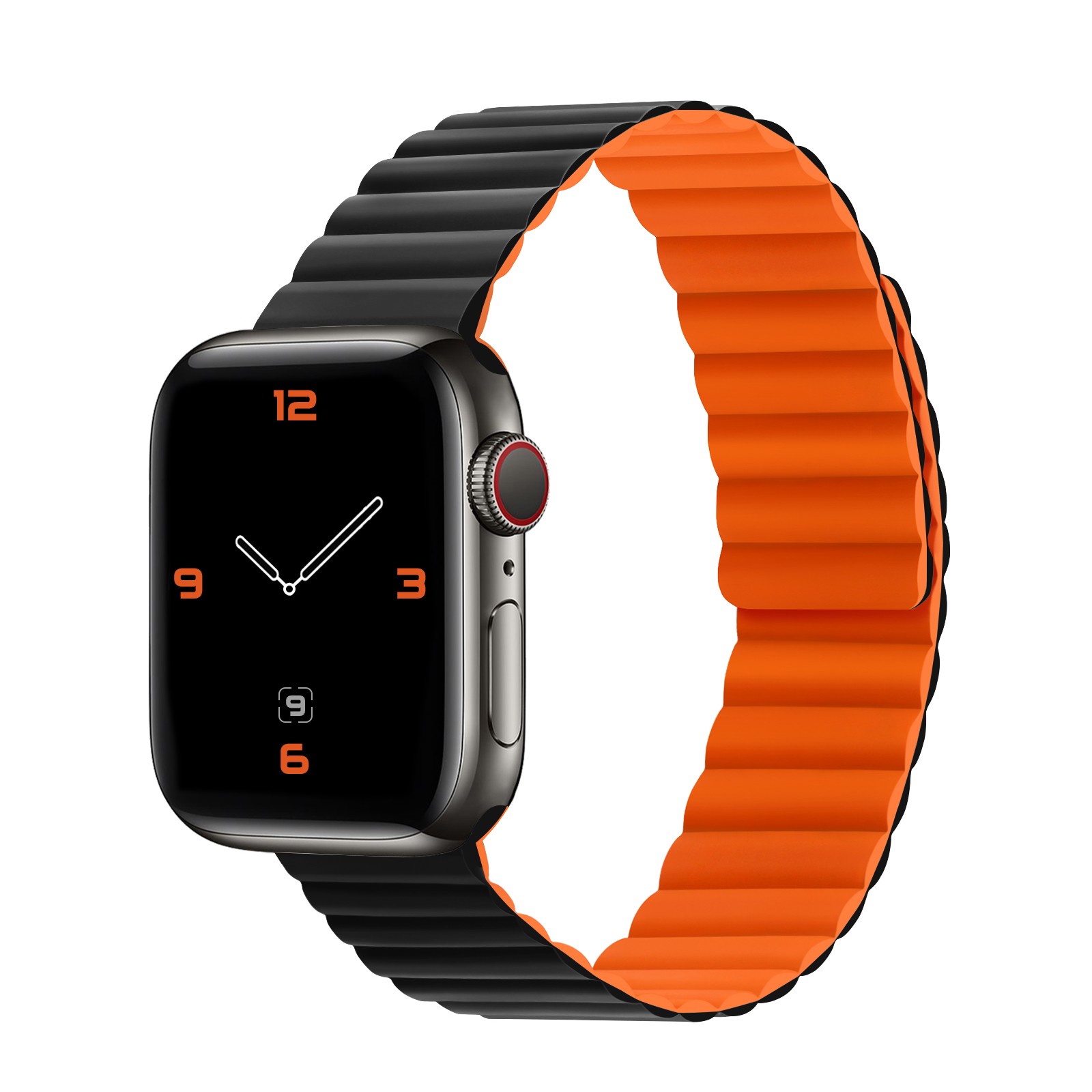 Silicone Magnetic Strap for Apple Watch Band 45mm 41mm 44mm 42mm 40mm 38mm Fashion Rubber Loop Strap for iwatch 7 6 5 4 3 2 1 SE