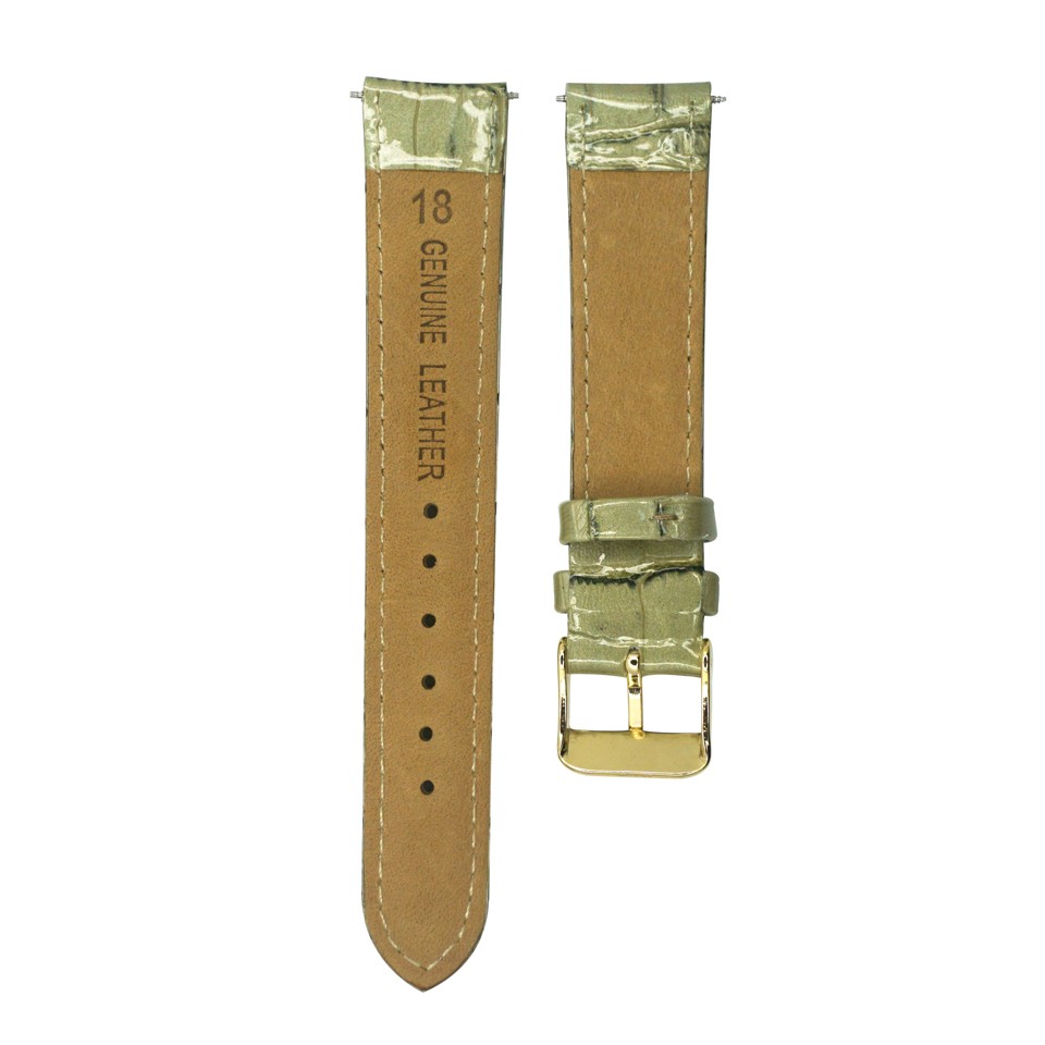 12mm 14mm 16mm 18mm 20mm leather watch band pink olive ivory green watchband genuine leather strap gold stainless steel buckle