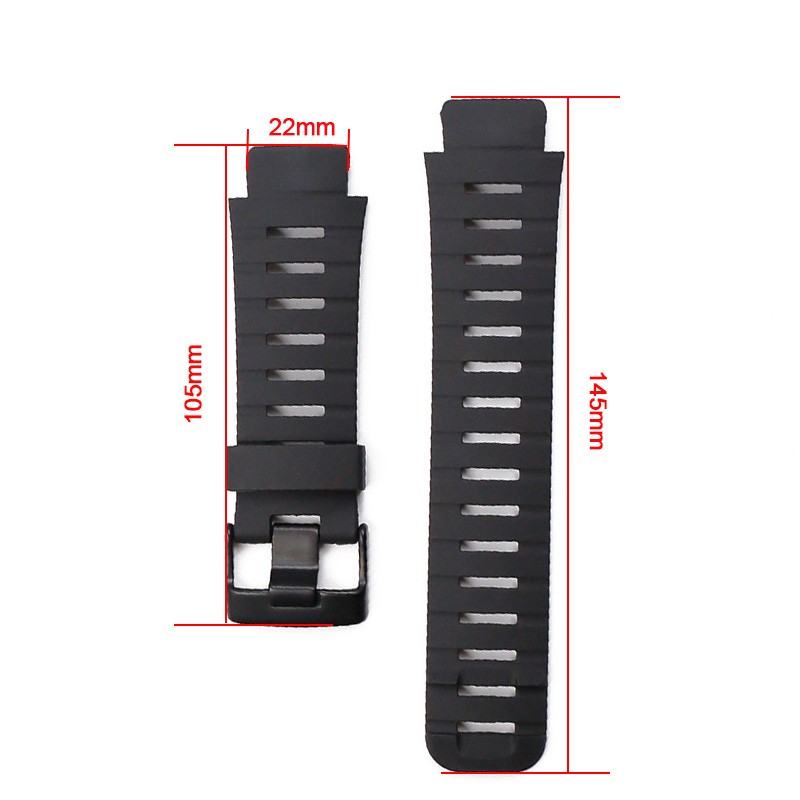 Watch accessories silicone watch strap suitable for SUUNTO X-LANDER Spartan warrior strap convex 22mm men's watch strap