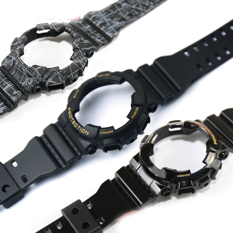 Watch Accessories Resin Strap Men Pin Buckle Strap Case for Casio G-SHOCK GA-110 GA-100 GD-1205146 5081 Waterproof Watch Band