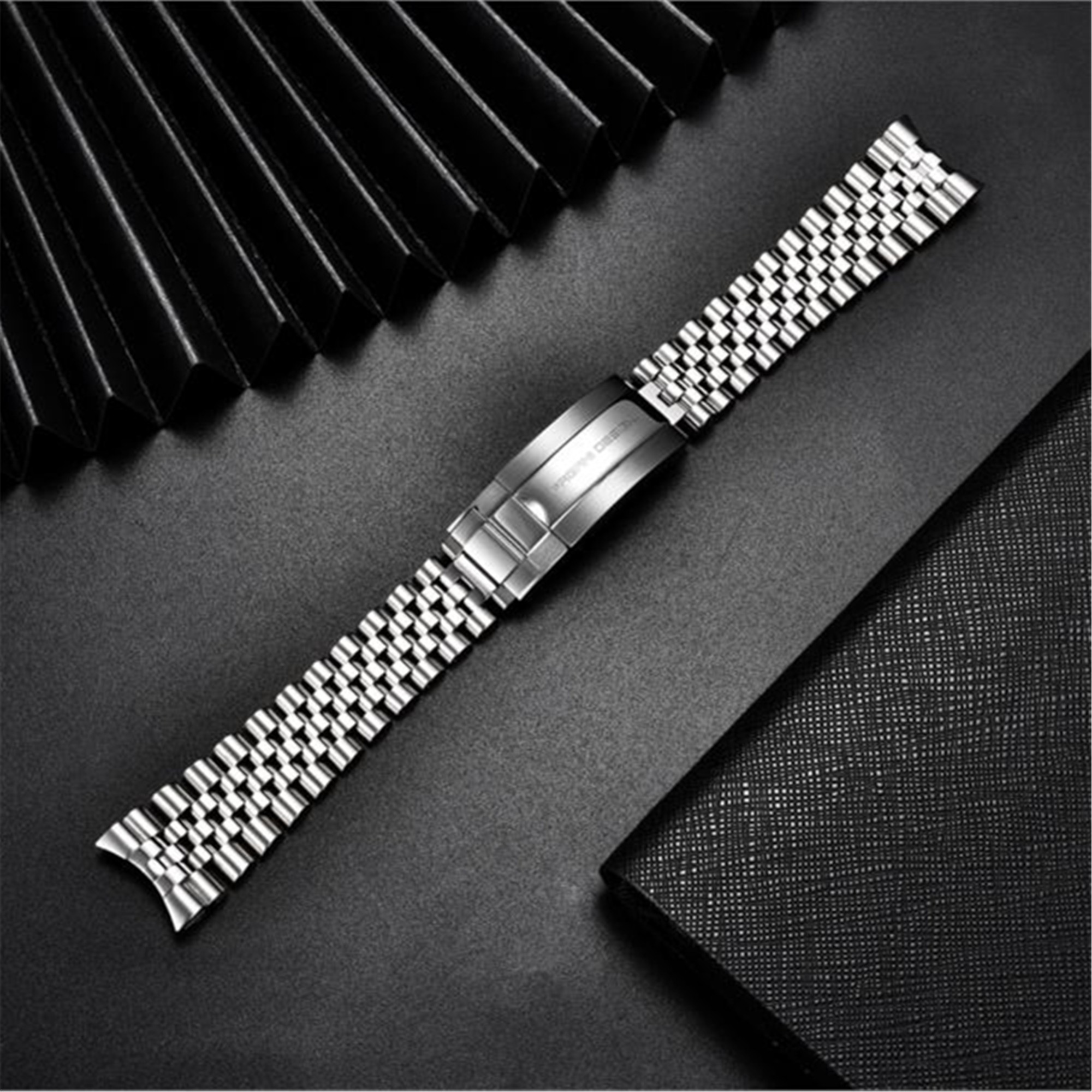 PAGANI DESIGN Original For PD1661,PD1662.PD1651 Watch 316L Stainless Steel Band Jubilee Band Bracelet Width 20mm, Length 220mm