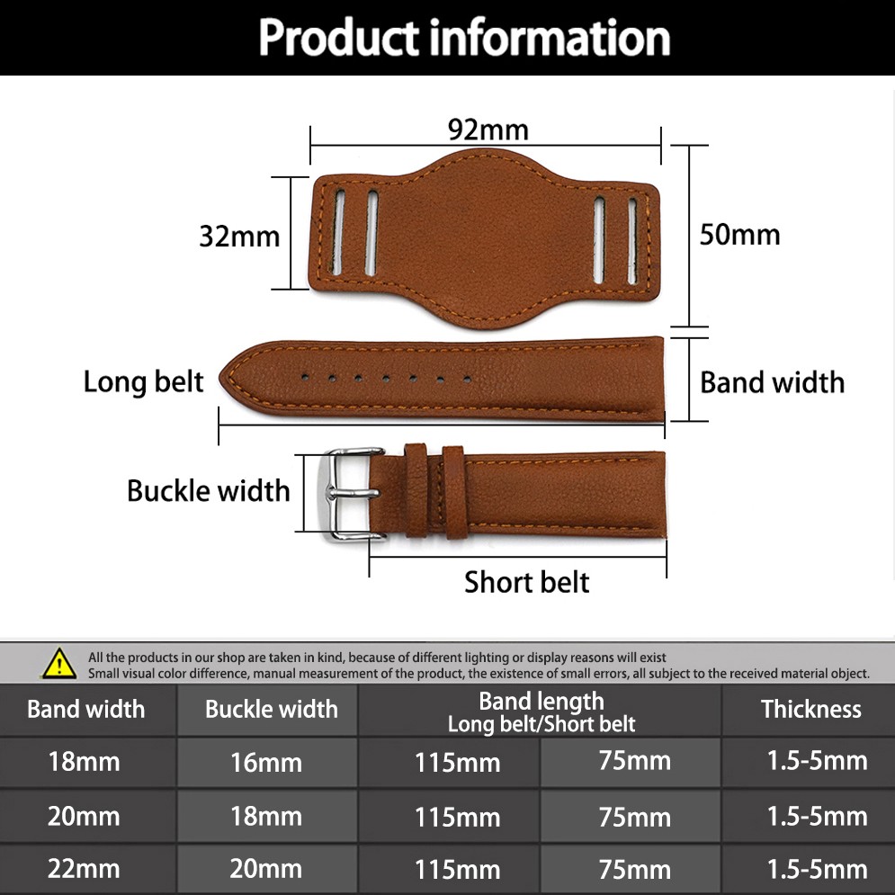 Genuine Leather Watchband 18mm 20mm 22mm Replacement Soft Watch Strap Coffee Black Brown Men Wrist Bracelets Sport Watches