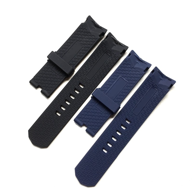 22mm 24mm Black Blue Silicone Rubber Watches For Corum Cup Admiral Wacth Strap Wristband Bracelet Without Buckle