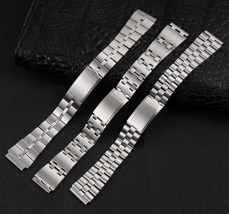 Stainless Steel Watch Band 19mm 20mm Strap Wristband Watch Strap Depolyment Watch Buckle Replacement Wrist Strap For Seiko