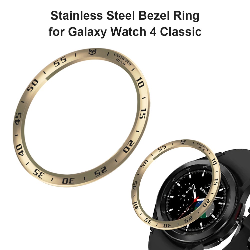 Bezel Ring For Samsung Galaxy Watch 4 Classic 46mm Gear S3 Frontier Metal Anti-scratch Cover Watch 4 46mm Accessories