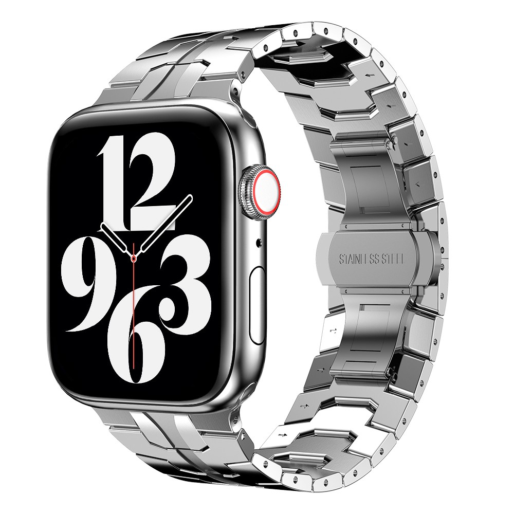 Luxury Stainless Steel Strap for Apple Watch Band Series SE/6/5/4/3/2 38mm 42mm for iWatch 7 41mm 45mm Metal Business Bracelet