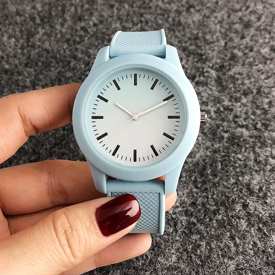 Brand Wrist Watches Fashion Men Women Ladies Girl Couples Crocodile Pattern Quartz Casual Silicone Band Watch LA07