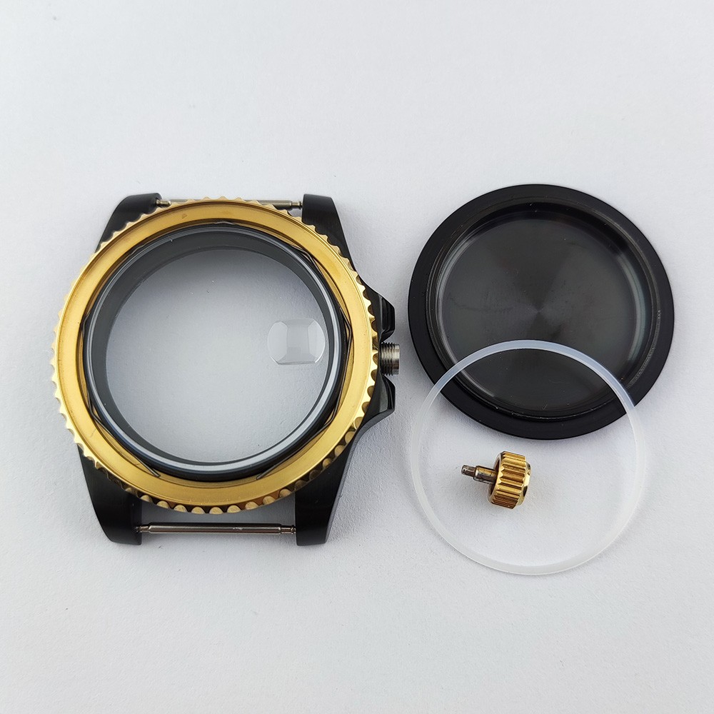 40mm NH35 NH36 case, watch accessories, add ceramic bezelfit for nh35 nh36, miyota 8215 8205 movement NO.26