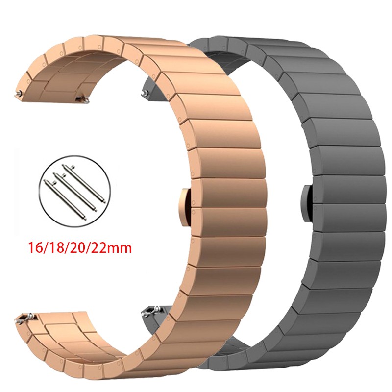 16/18mm/20mm/22mm for Samsung Gear S3 42 46mm soprt band for seiko huawei gt 2 for galaxy watch 4 active 40 44mm metal strap