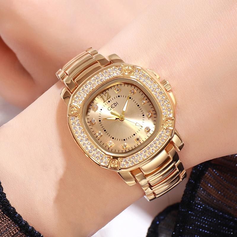 GEDI 2022 Top Selling Brand Luxury Ladies Watch Waterproof Fashion Stainless Steel Band Business Women's Watch Drop Shipping