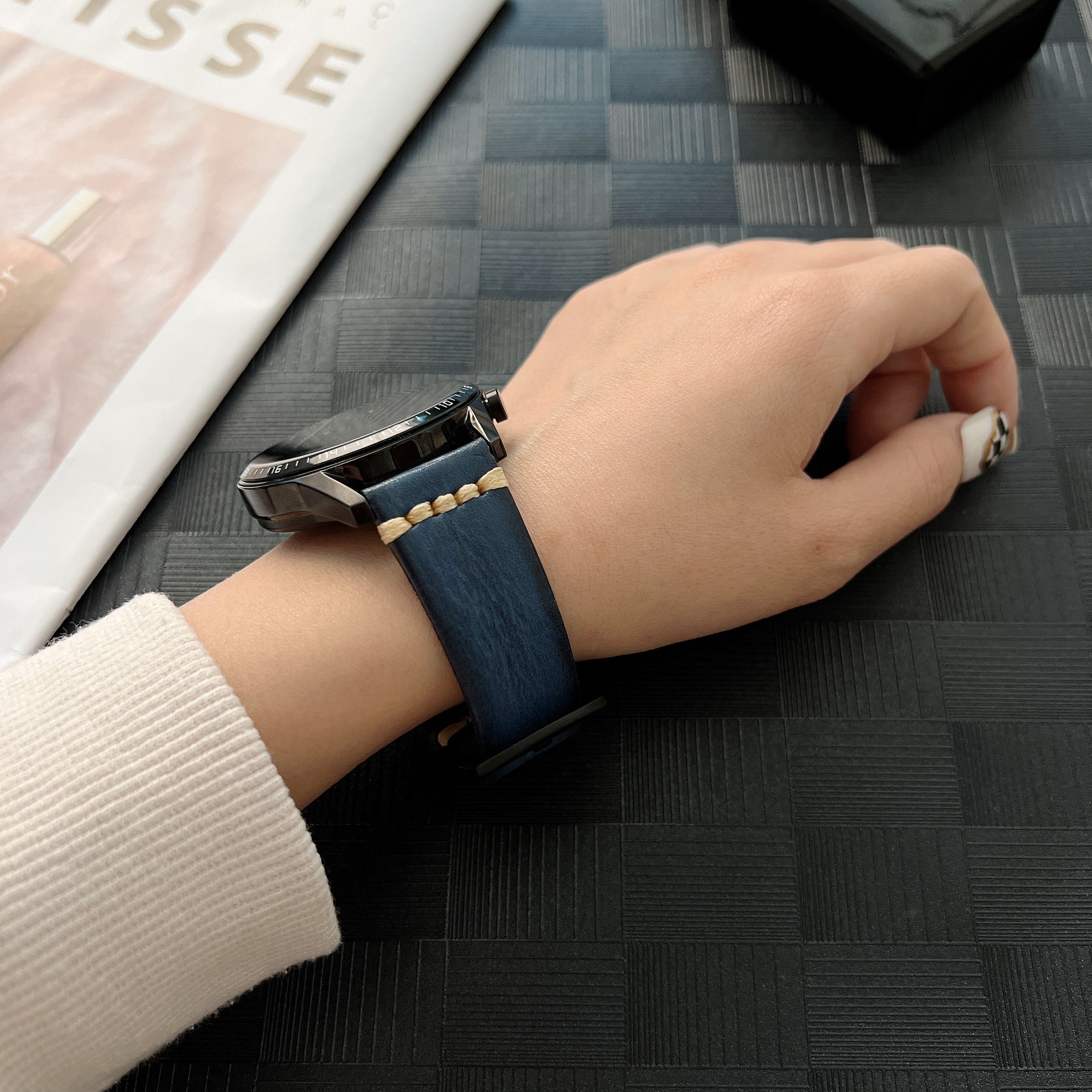 20 22mm Leather Bracelet Strap For Samsung Galaxy Watch Active2 40 44mm Watchband For Samsung Galaxy Watch 46mm Gear S3 Bracelet