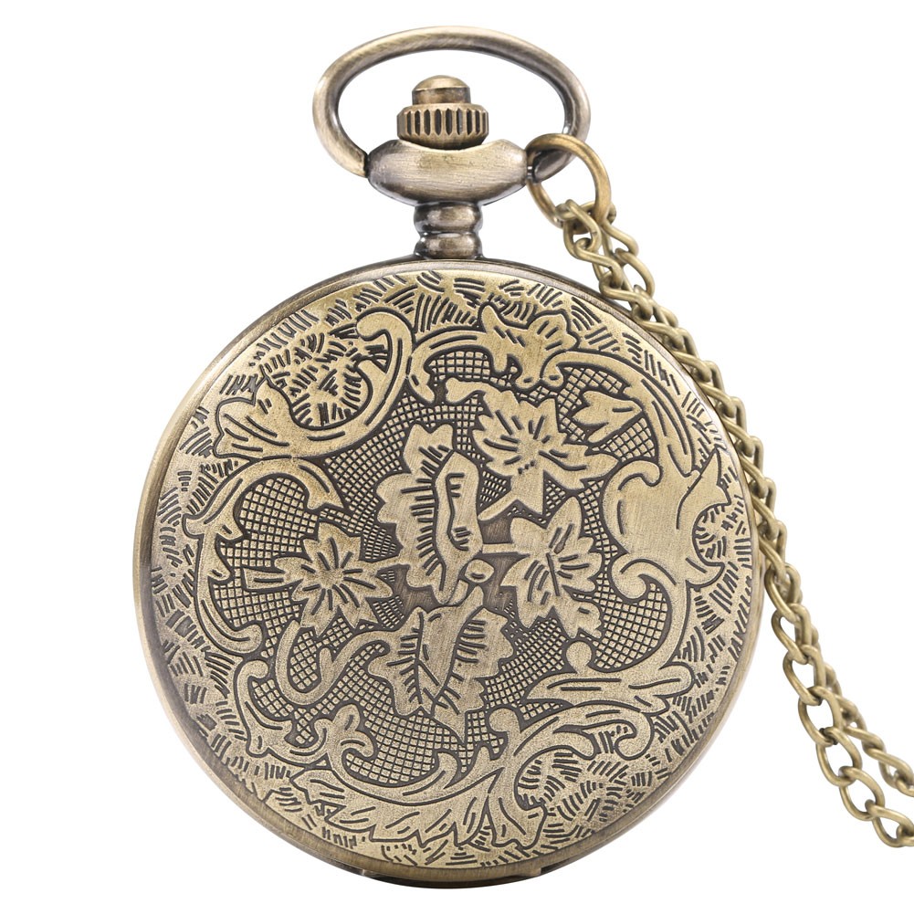 Personalized custom men women quartz pocket watch with thick chain Japan animation personality style neutral fashion watches