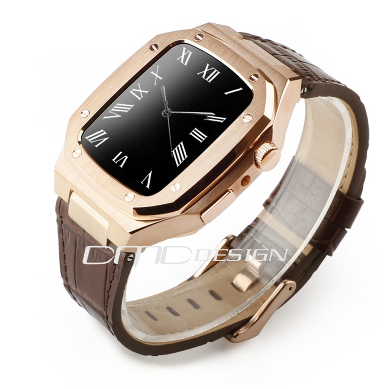 Fit for Apple Watch Stainless Steel Case, Fit for Apple Watch 6 SE 5 4, Fit for iWatch 44mm 40mm, Luxury, Metal,