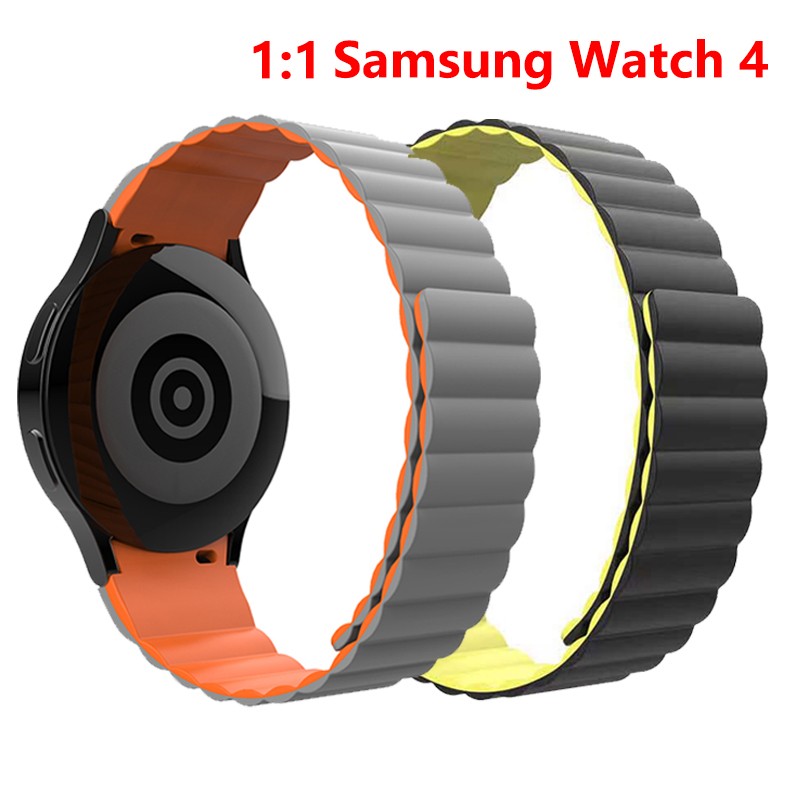 20mm Watch Strap For Samsung Galxy Watch 4 / Classic 44mm 40mm 46mm Original Silicone Wristband Bracelet Galaxy Watch 4 Strap