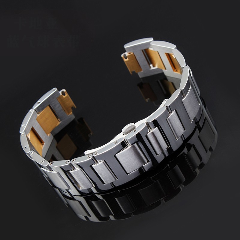 Stainless steel lug end watchband for C-artier Bleu balloon chain 20*12mm 18*11mm 14*8mm W6920046 straps women's men bracelet