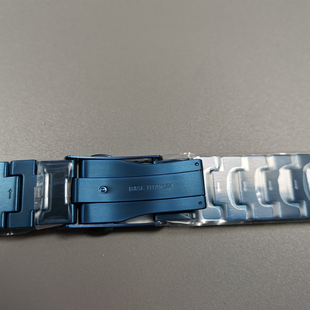 Genuine GMW-B5000 Blue Camouflage Titanium Watch Band With Tools and Screws