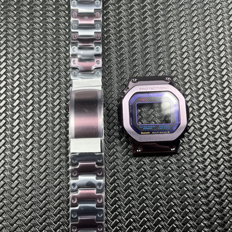 Genuine GMW-B5000 Watchband and Bezel with Glass and Button GMW-B5000PB-6 Watch Band and Cover