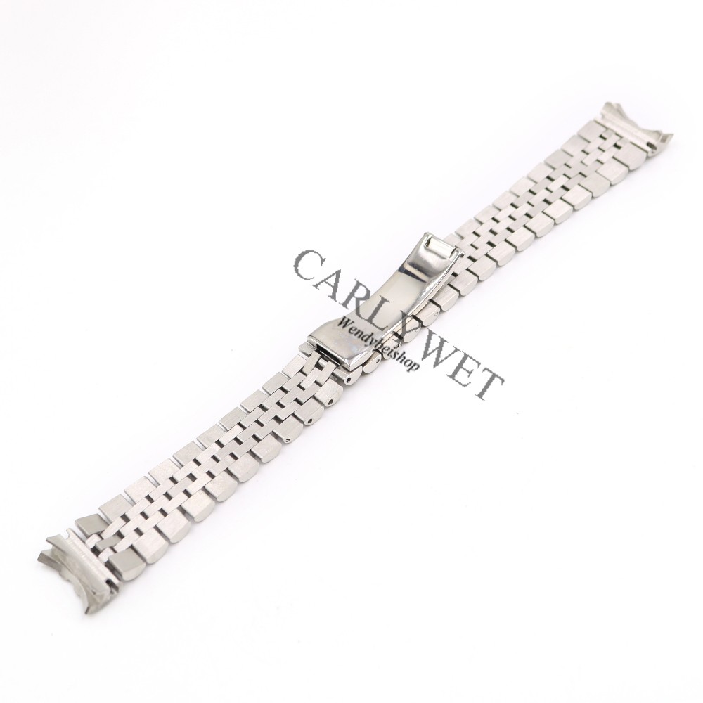 CARLYWET - Stainless Steel Silver Screw Rings, 20mm, 316L, For Watch, Curved Tip, Wholesale