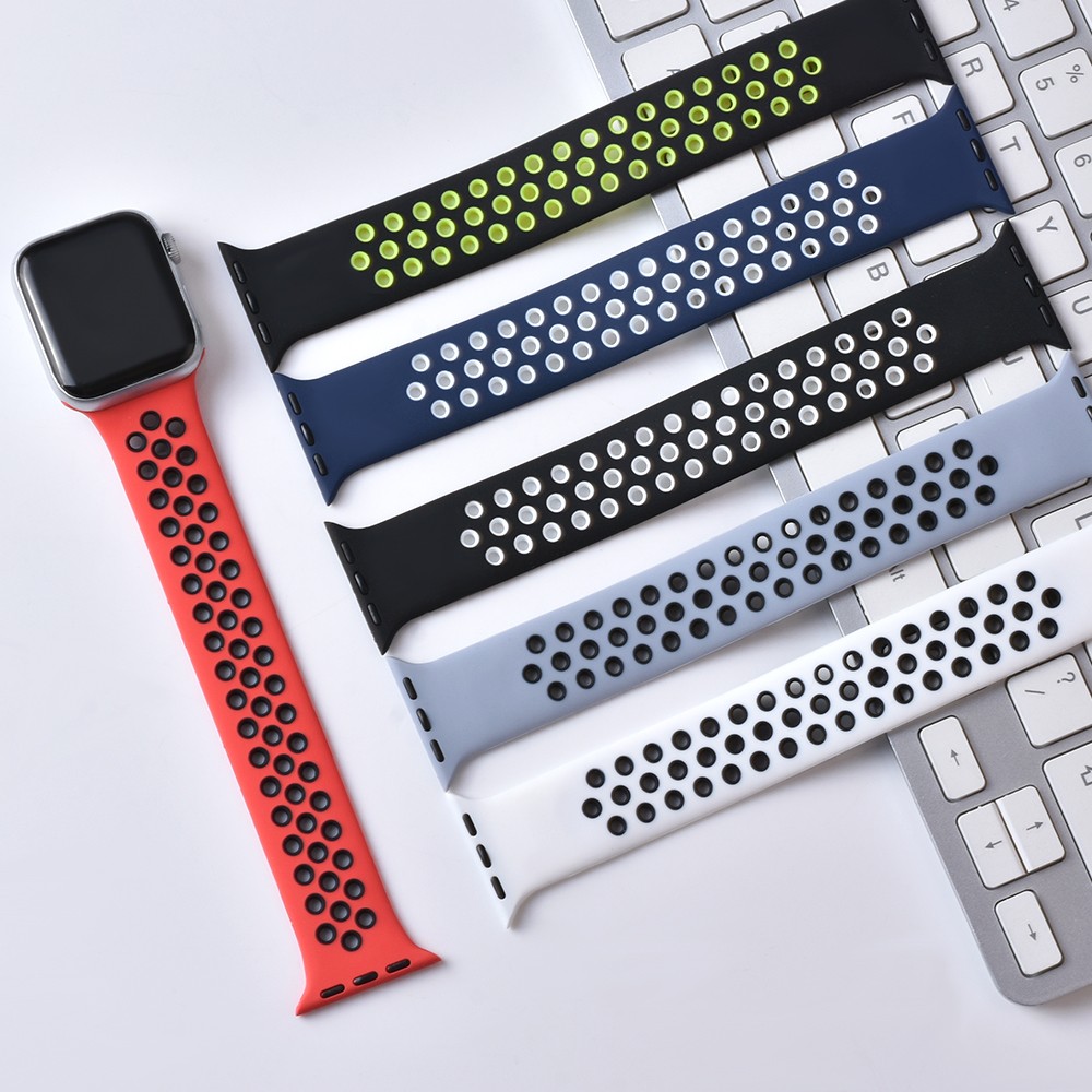 Silicone Elastic Solo Loop Strap For Apple Watch Band 44mm 40mm 38mm 42mm 41mm 45mm Applewatch IWatch 7 6 5 4 3 2 1 SE Bracelet