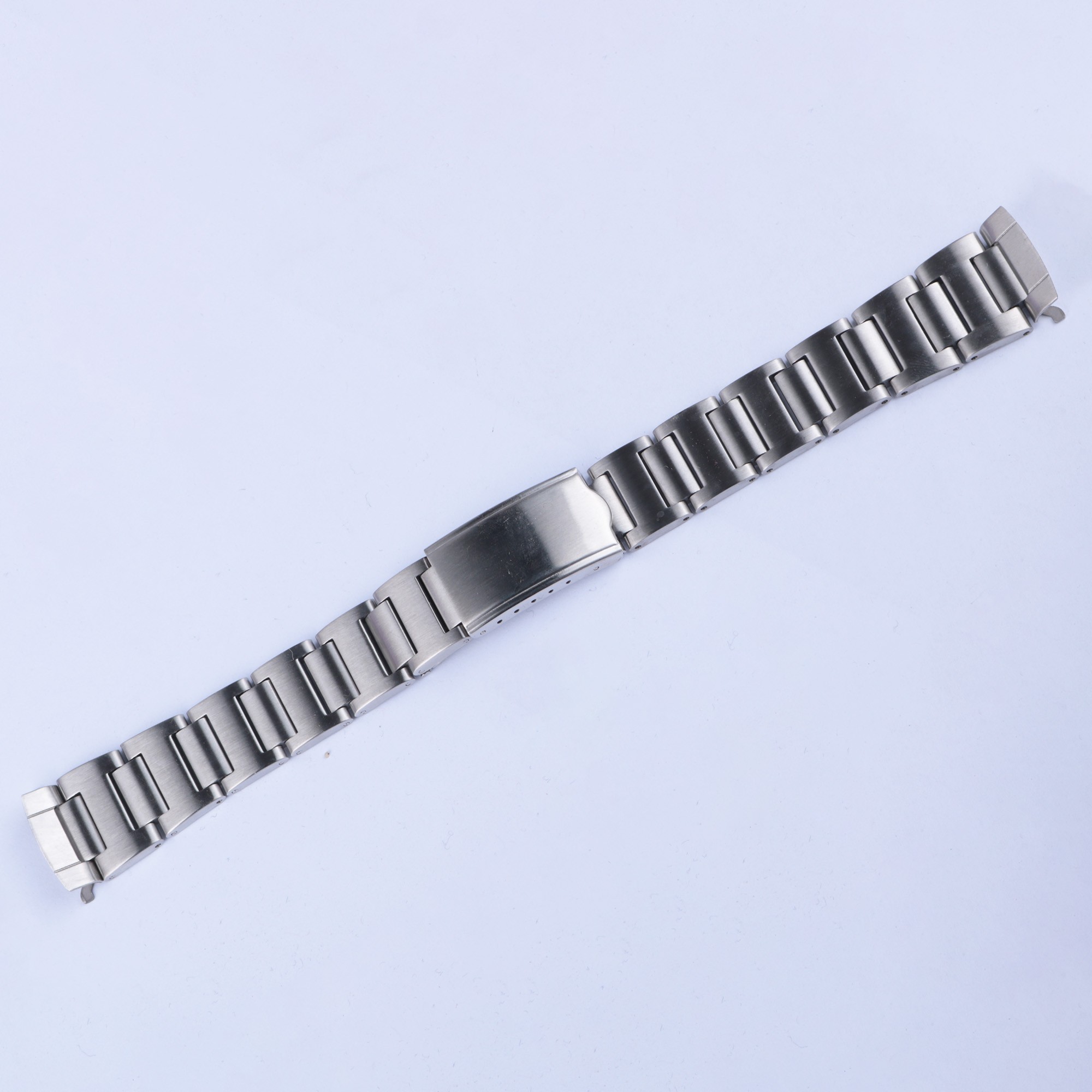 CARLYWET 19mm Vintage 316L Hollow Curved End Watch Strap Band Bracelet for Seiko Watch 6139-6002 6000 6001 6005 6032 Chrono