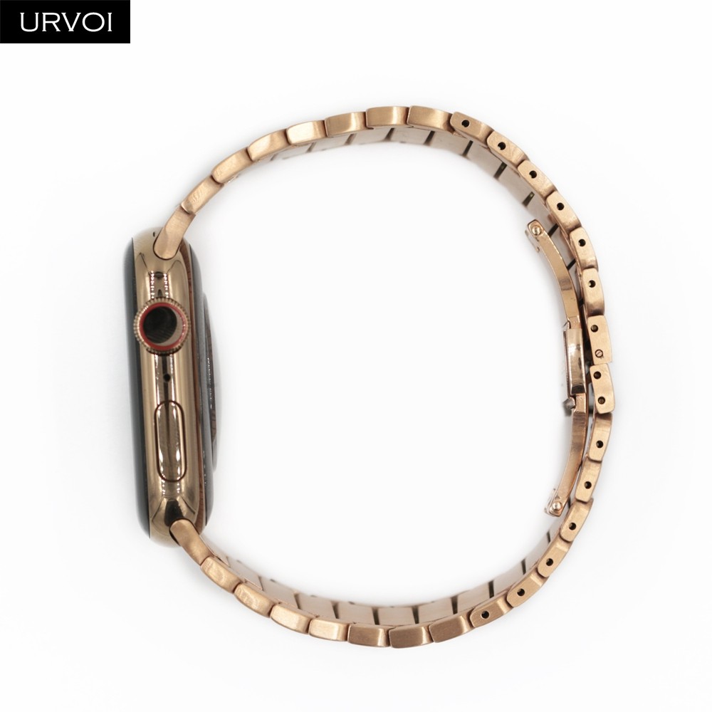 URVOI Band for Apple Watch 7 6SE5 4 3 Link Bracelet Strap for iWatch 41 45mm High Quality Stainless Steel Adjustable Band Gen.6th