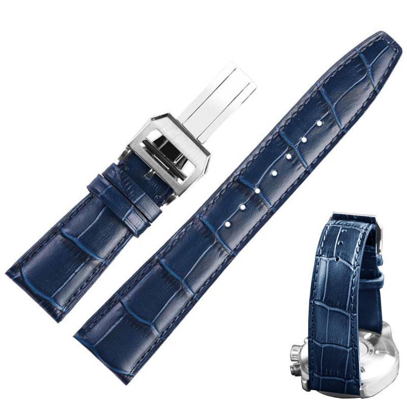 20mm 21mm 22mm Watch Band For IWC Watches Portofino Portugieser Strap Watch Accessorie Genuine Leather Watch Band Strap Chain