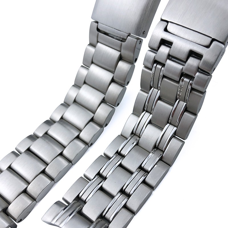 20mm Stainless Steel Watch Band Replacement For Omega 300 Ocean 007 316L Solid 22mm Silver Strap Bracelet Accessories