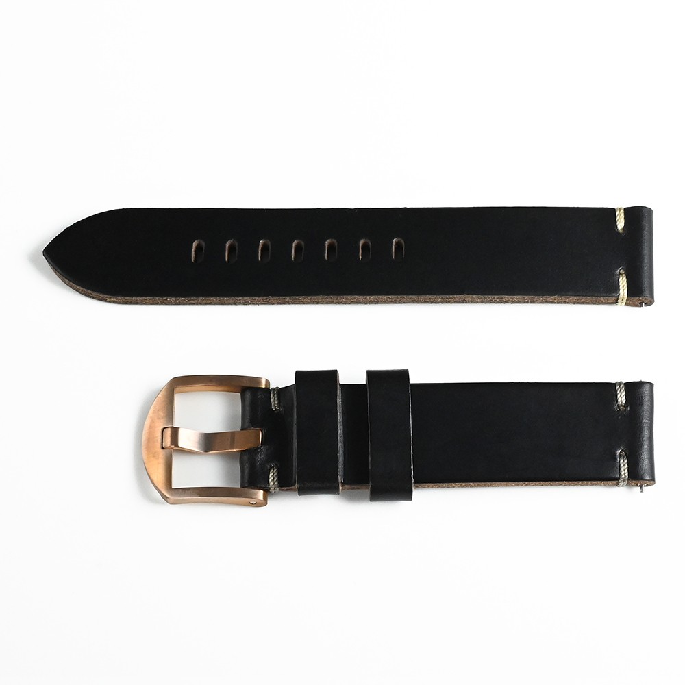 San Martin Quick Release Leather Watch Strap Premium Horween Cowhide Strap 20mm Flexible Replacement Watches Pin Buckle