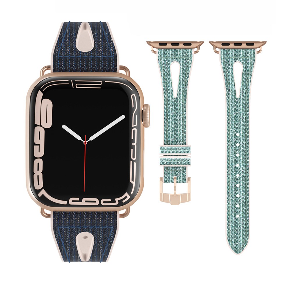 Women Bling Diamond Strap for Apple Watch 7 6 5 41 45 38 42mm Silicone Band for iwatch 4 3 40 44mm Colorful Shiny Gel Bracelet