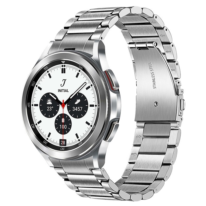 Business Metal Strap For Samsung Galaxy Watch 4 Classic 46mm 42mm 44mm 40mm Stainless Steel No Gaps Band Bracelet For Man Woman