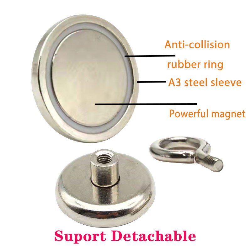 KNF Strong Magnet Search Round With Ring Fishing Game Magnetic Material Can Be Used For Outdoor Recreation Super Strong Magnet