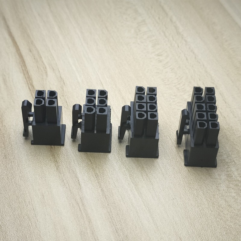 30pcs/1set 5557 4.2mm Black Male Plug Shell for PC Power Connectors Housing 2P 4P 6P 8P 10P 12P 14P 16P 18P 20P 24PIN