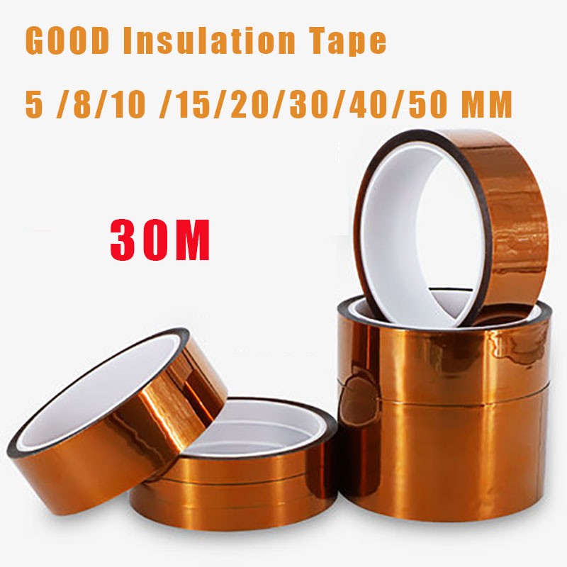 1pc 30m Insulation Tape Anti-static Tape Heat Resistant High Temperature Insulated Circuit Board Protection For Welding Motor