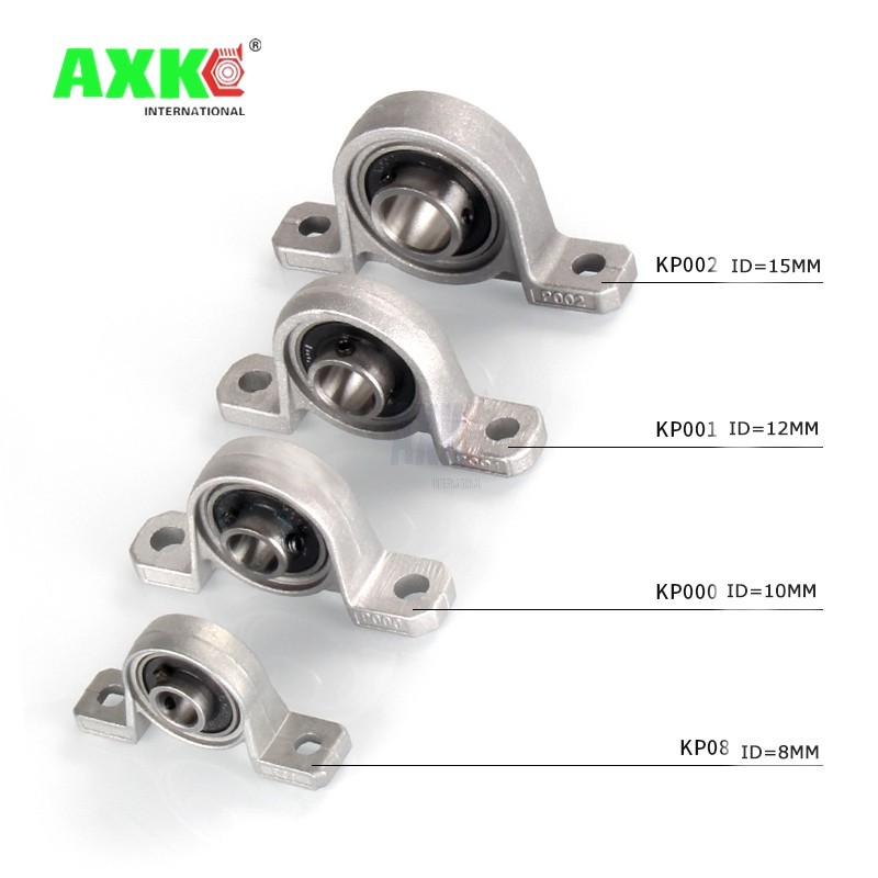 1pc Zinc Alloy Diameter 8mm to 30mm Ball Bore Ball Bearing Mounted Support Kfl08 Kfl000 Kfl001 Kp08 Kp000 Kp001 Kp002