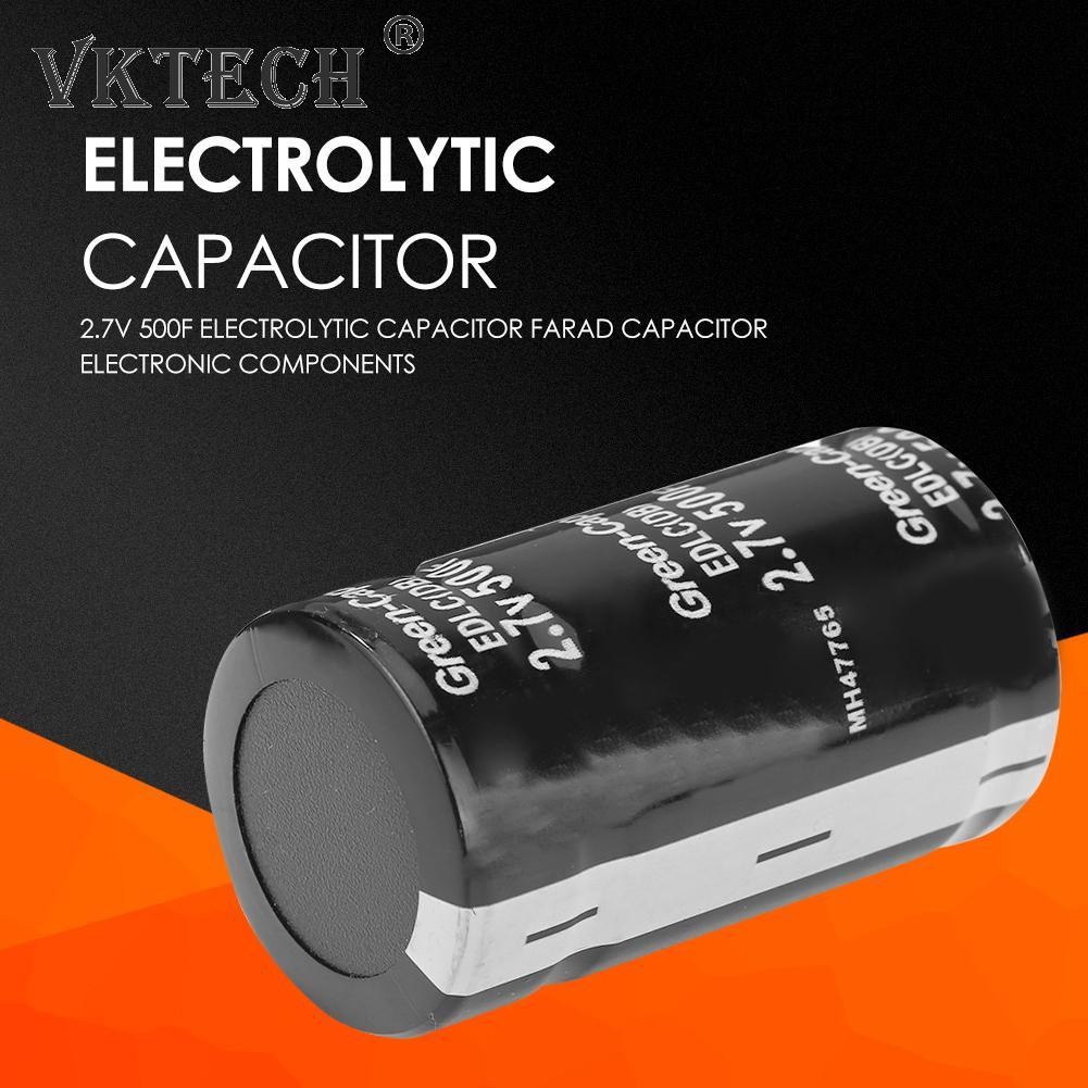 2.7V 500F Precision Metal Farad Capacitor Automotive Circuit Electrolytic Capacitor Car Necessary Circuit Tools