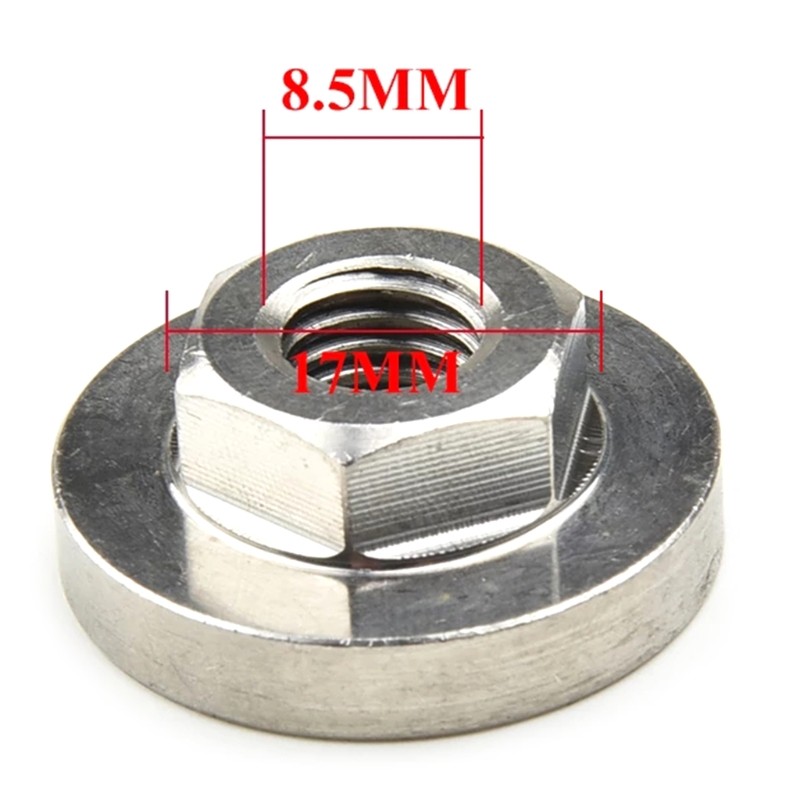 2pcs M14 Thread Replacement Angle Grinder Inner Outer Flange Nut Tool Set for 14mm Spindle Thread Power Tool Grids Steel Lock