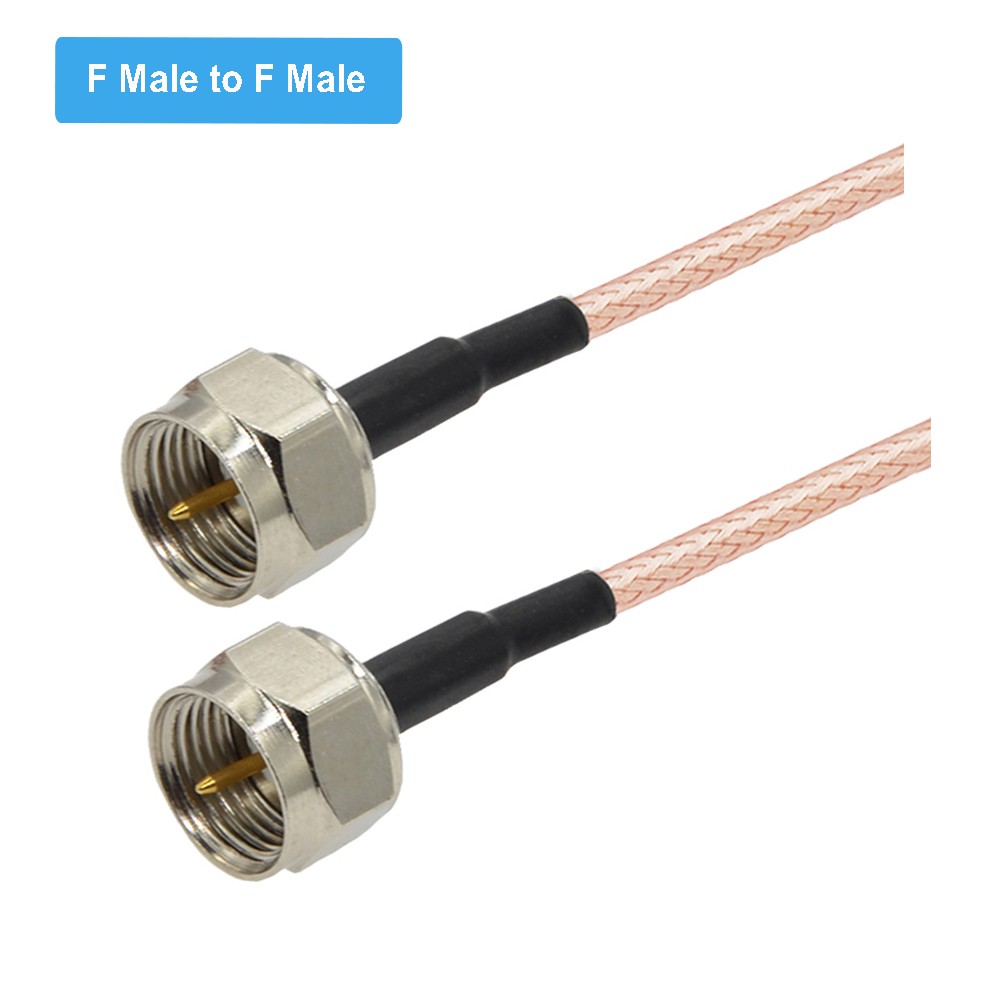 RG179 Cable 75 Ohm F Male Plug to F Male Plug Connector RF Coaxial Cable Extension Pigtail for TV Set-Top Box DIY Jumper