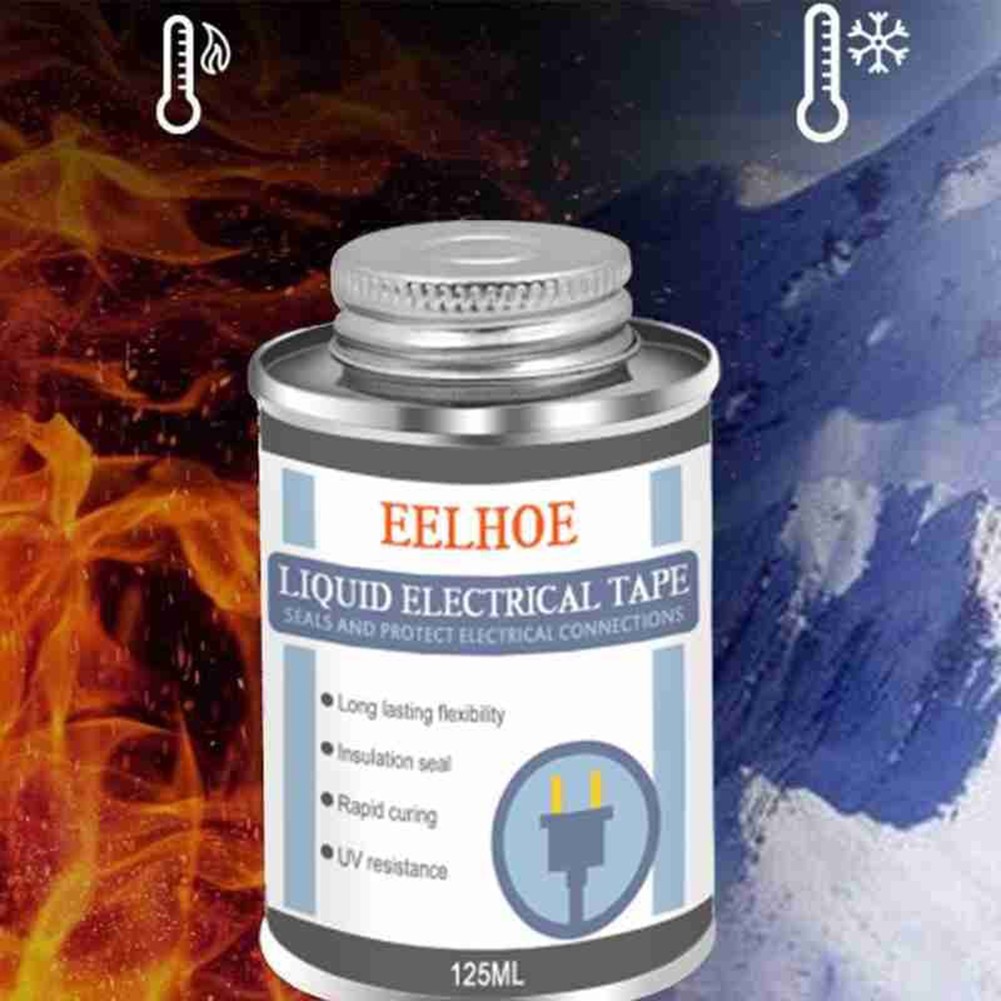 30/125ML Electrical Tape Liquid Insulation Sealant Electronic Sealant High Temperature Resistant Glue Dry Seal