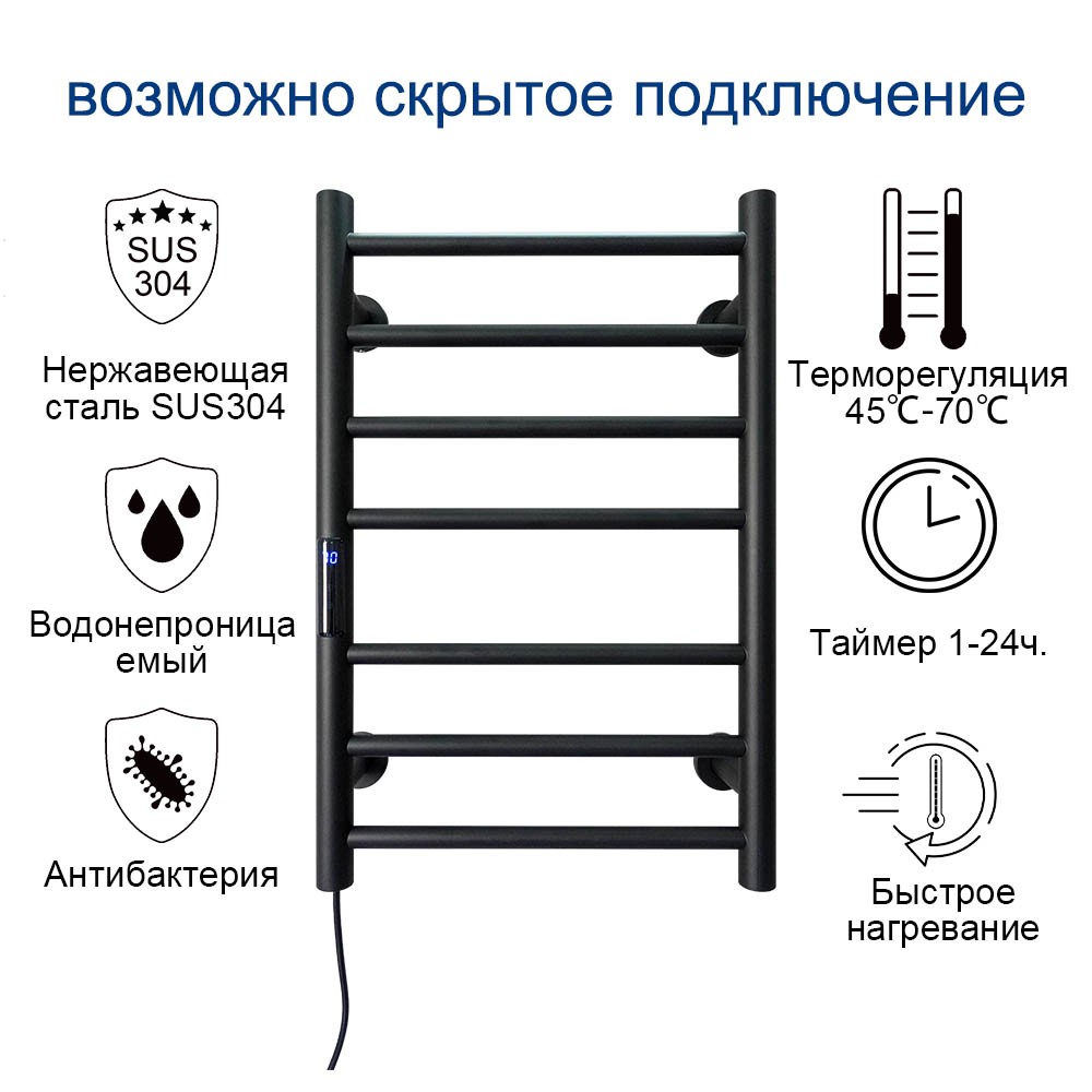 Electric Towel Warmer Steel Towel Warmer Electric Cordless Towel Rack Electric Towel Warmer Temperature and Time Control